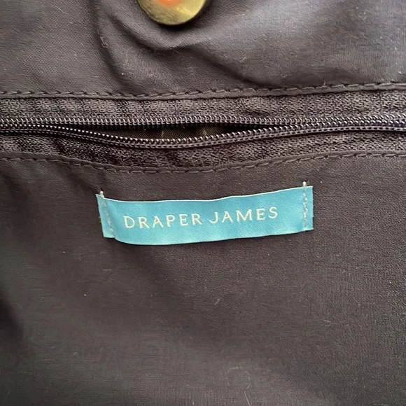 Draper James straw bag with floral scarf - Picture 2 of 4